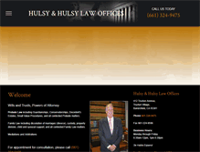 Tablet Screenshot of hulsyandhulsylaw.com